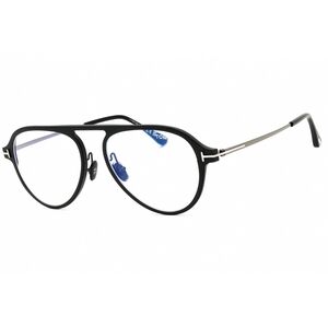 NWT Tom Ford FT5972-B-005 Black Aviator 54mm Glasses